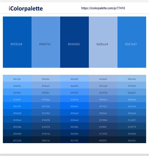 2 Latest Color Schemes With Dark Blue And Light Blue Color Tone