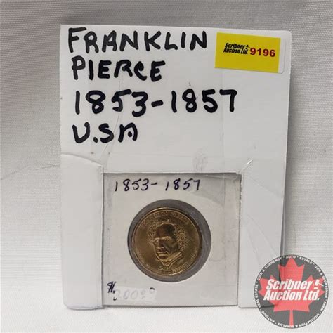 USA One Dollar Coin 2010 Franklin Pierce 1853-1857