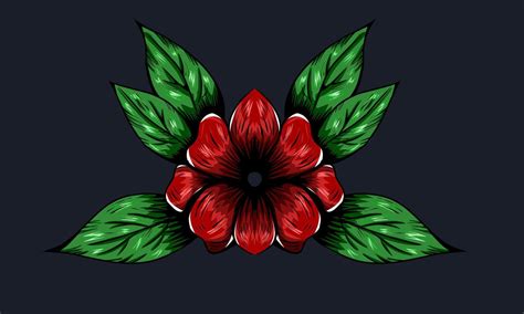 vector of red flower 21973641 Vector Art at Vecteezy