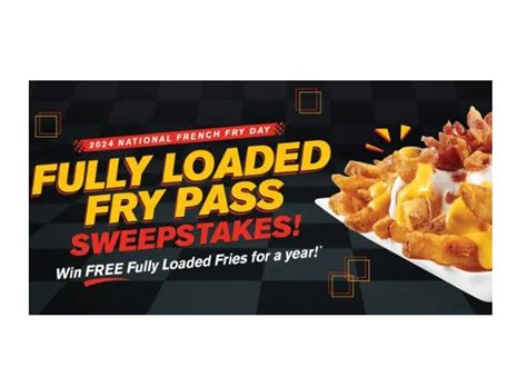 Checkers & Rally’s Fully Loaded Fries Sweepstakes – Win Fries For A ...