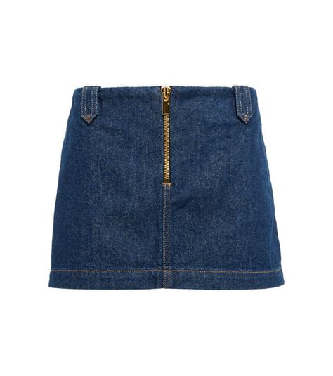 Magda Butrym Mid Rise Denim Miniskirt Magda Butrym