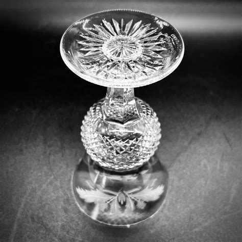 Edinburgh Crystal Glass Vintage Edinburgh Thistle Sherry Glass Vintage Cut Crystal Liquor Glass