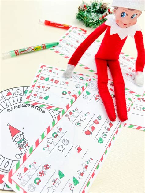 Elf On The Shelf Secret Message Puzzle Decoder Elf On The Shelf