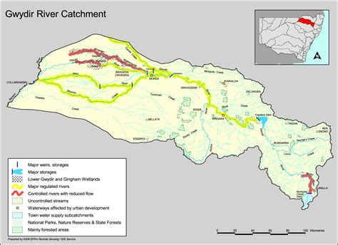 Gwydir River Catchment Map