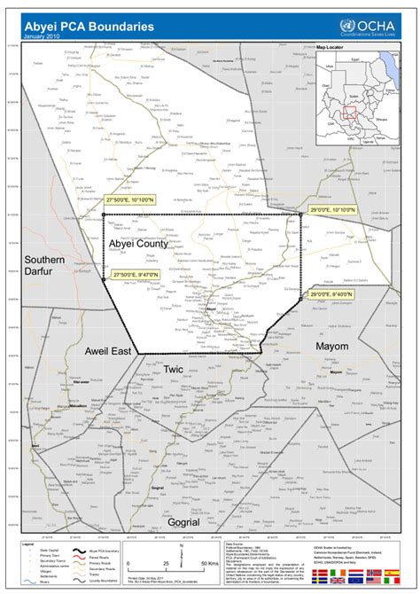 Abyei PCA Boundaries - January 2010 | OCHA