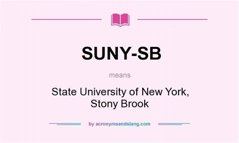 What Does Suny Sb Mean Definition Of Suny Sb Suny Sb Stands For