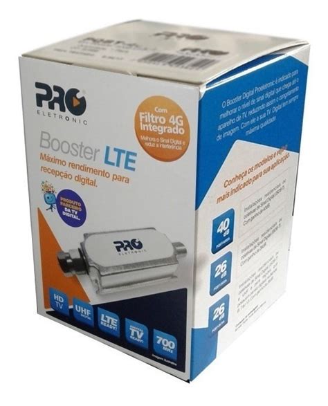 Mini Booster Proeletronic Pqbt 4000lte Filtro 4g Amplificado 40db Lte