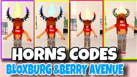 Animation And Firey Horns Codes In Roblox Bloxburg Berryavenue YouTube