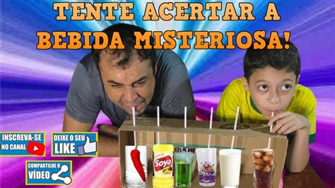 TENTE ACERTAR A BEBIDA MISTERIOSA DESAFIO YouTube