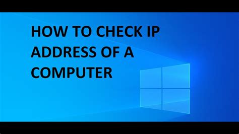 How To Find IP Address Of A PC How To Check IP Address Of A Laptop Or