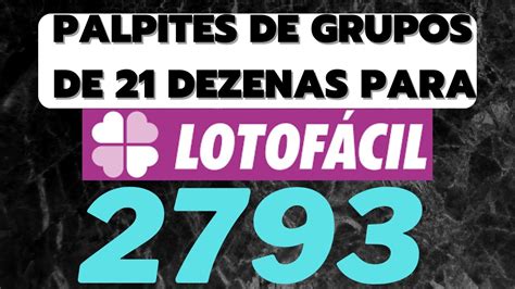 Palpites De Dezenas Para Lotof Cil Youtube