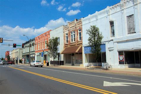 Historic Main Street Storefronts Cedartown Vanishing Georgia