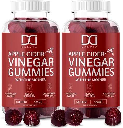 Organic Apple Cider Vinegar Gummies With The Mother For Immune System