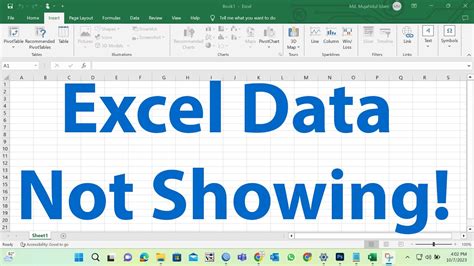 How To Fix Excel Data Not Showing Excel Worksheet Area Is Grayed Out 2023 Youtube