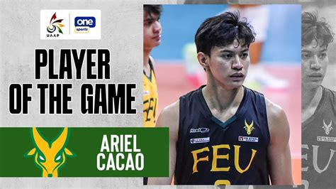 Ariel Cacao S Excellent Sets For Feu Vs Dlsu Uaap Season Men S