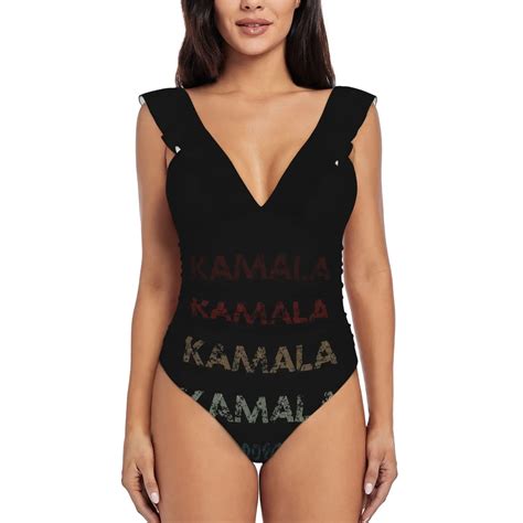 Kamala Harris 2020 Vintage Style T Shirt Ruffle Swimsuit Women S