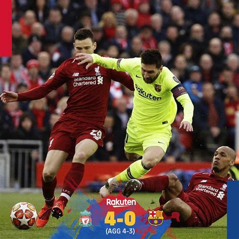 2018 2019 Uefa Champions League Semi Final Liverpool Fc Vs Fc