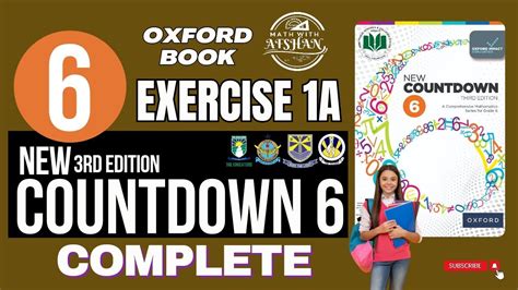 Class 6 Math Exercise 1A Complete Oxford New Countdown Book 6 Third