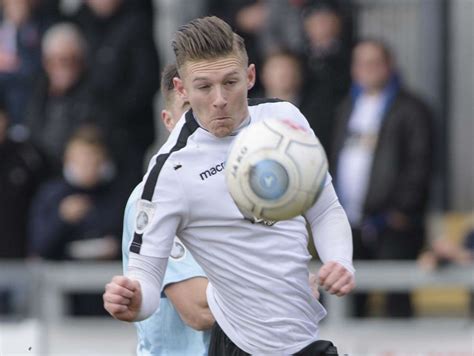 Dartford Striker Andy Pugh Just Back From A Broken Leg Is Their