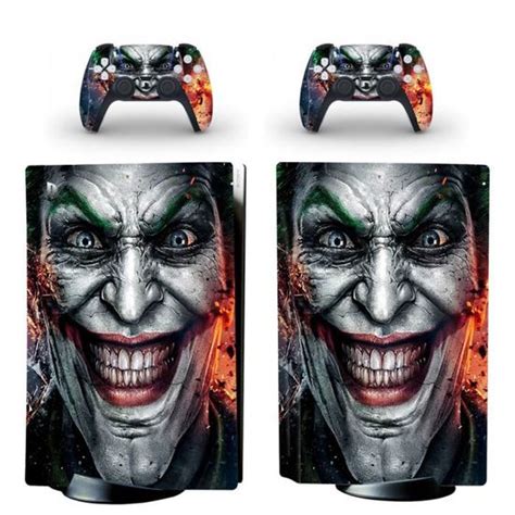 Kit Autocollants Pour Console Ps5 Joker Sticker Skin Pour Playstation