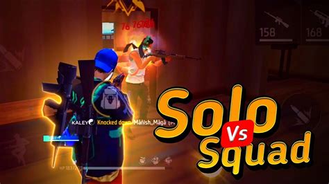 Solo Vs Squad Overpowered Gameplay Ardeep Ff Youtube