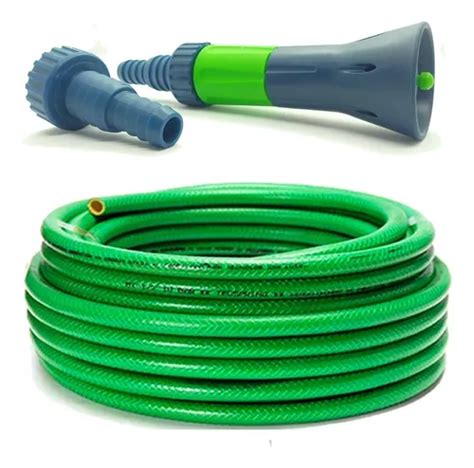 Manguera Riego X Mts Bar Kit Riego Aquaflex Color Verde Claro