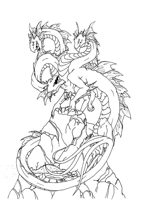 Hydra Dragon Drawing at GetDrawings | Free download