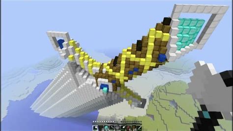 Minecraft Giant Sword Creation Youtube