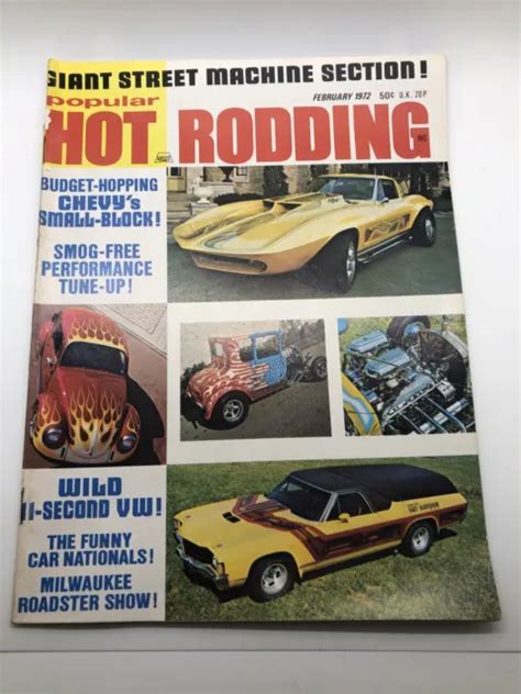 POPULAR HOT RODDING Magazine February 1972 Budget Hopping Chevy S 8 43