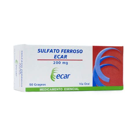 Ecar Sulfato Ferroso 200 Mg Precio Rappi