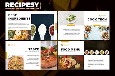 Recipesy Food Restaurant Powerpoint Template Design Template Place