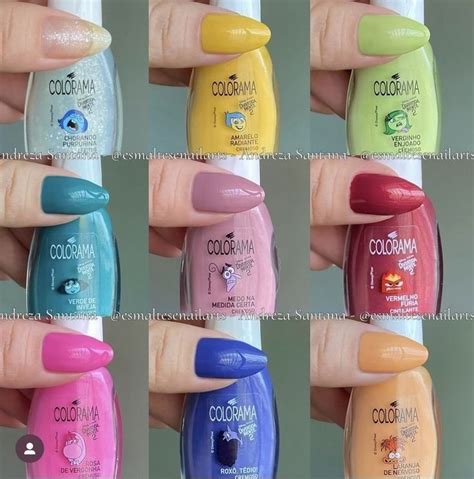 Cartela De Cores Esmalte Colorama - Esmalte da colorama | Unhas coloridas uma de cada cor, Cores de ...