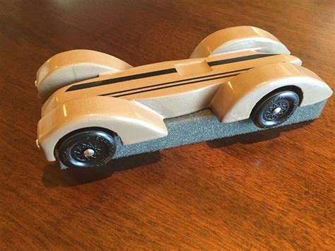 Art Deco Bugatti Race Car Inspired Pinewood Derby Race Car 1829791959