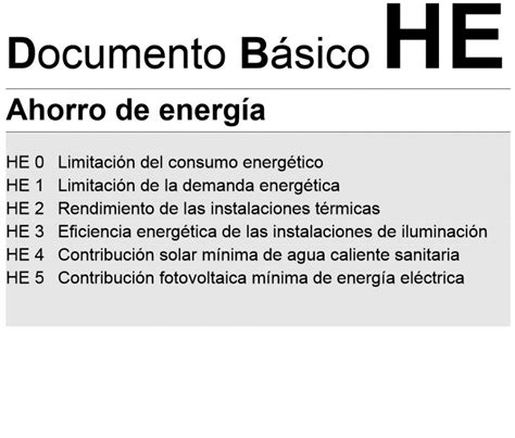 Novedades del Documento Básico de Ahorro de Energía DB HE Inarquia