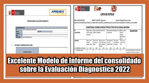 Excelente Modelo de Informe del consolidado sobre la Evaluación