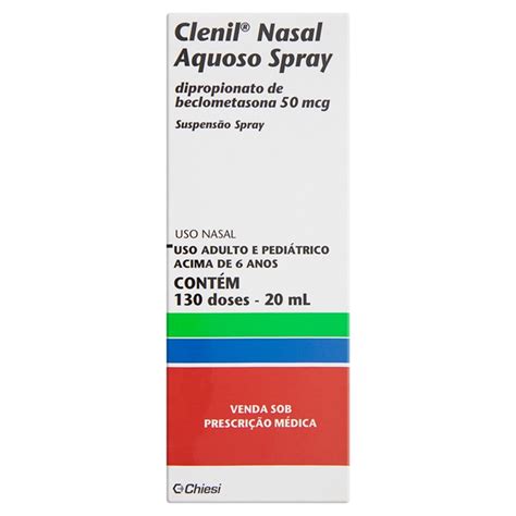 Clenil Nasal Aquoso Mg Ml Caixa Frasco Ml De Suspens O