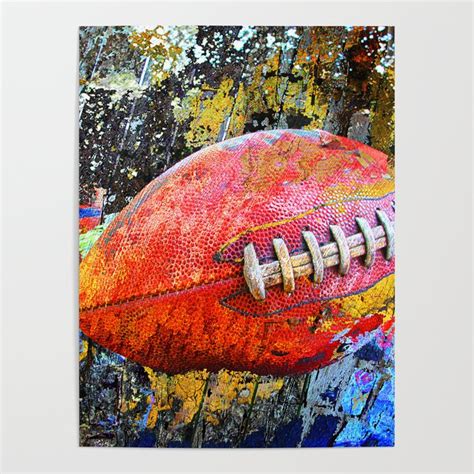 Football art print work vs 3 - Football poster artwork Poster by ...