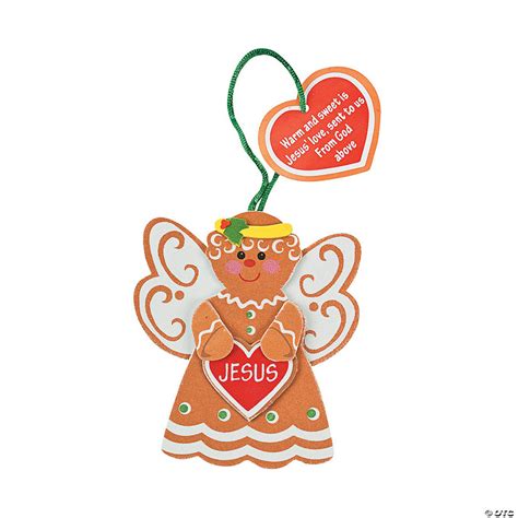 Gingerbread Angel Ornament Craft Kit - Discontinued