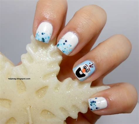 Frozen Series Olaf Nail Art Olaf Nails Disney Inspired Nails