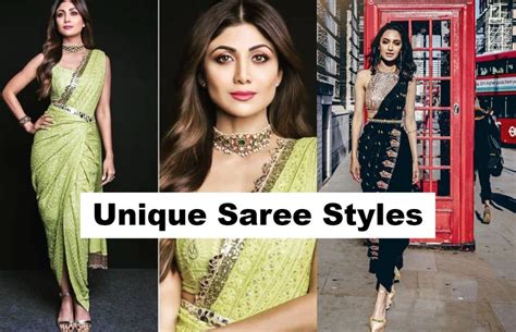 Unique Saree Draping Styles G Fashion