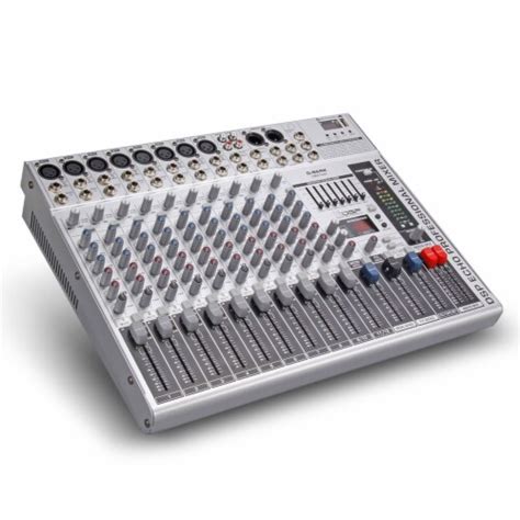 G MARK GMX1200 Professional Stage 12 Channel Audio Mixer Console With