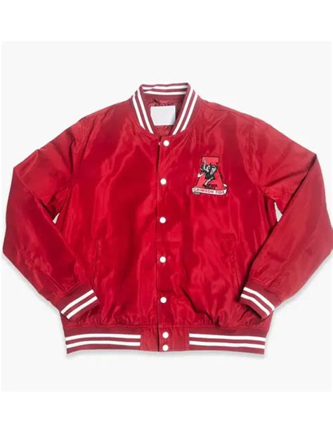 Alabama Crimson Tide Red Satin Varsity Jacket William Jacket