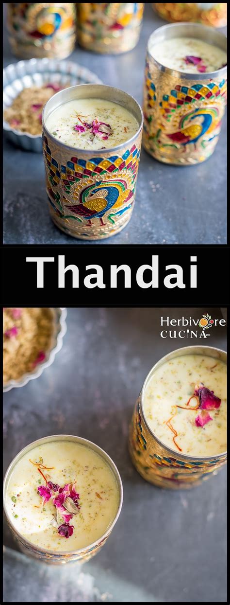 Thandai Spiced Milk Drink Herbivore Cucina