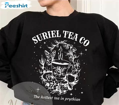 Suriel Tea Co Shirt Bookish Acotar Sarah J Maas Short Sleeve Long Sleeve