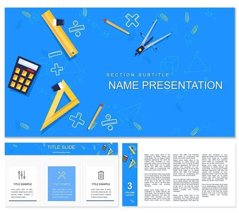 Math And Geometry Powerpoint Template Presentation