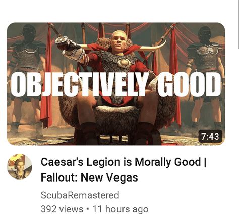 Caesars Legion Fanboy Moment Rgamingcirclejerk