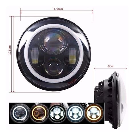 Faro Led Pulgadas Harley Davidson Daymaker Ojo De Angel