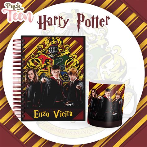 COMBO Arquivo AGENDA CADERNO DIÁRIO PLANNER HARRY POTTER no Elo7