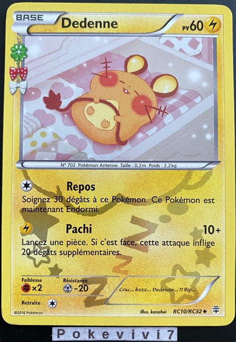 Carte Pokemon Dedenne Rc Rc Holo Xy Generations Fr Tbe Ebay