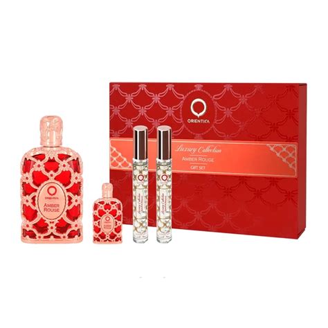 Orientica Amber Rouge Edp 80ml Set 4cs